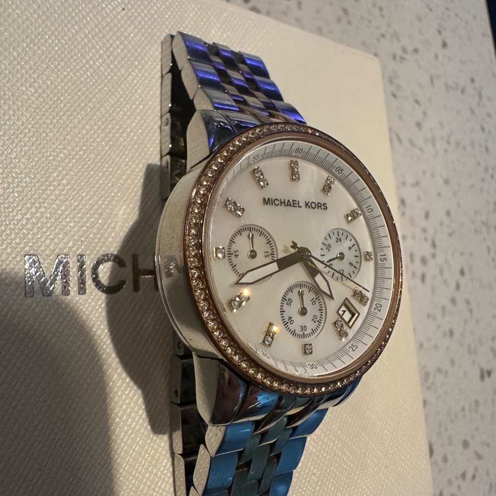 Women’s Michael Kors Tri Color Watch - Picture 2 of 4